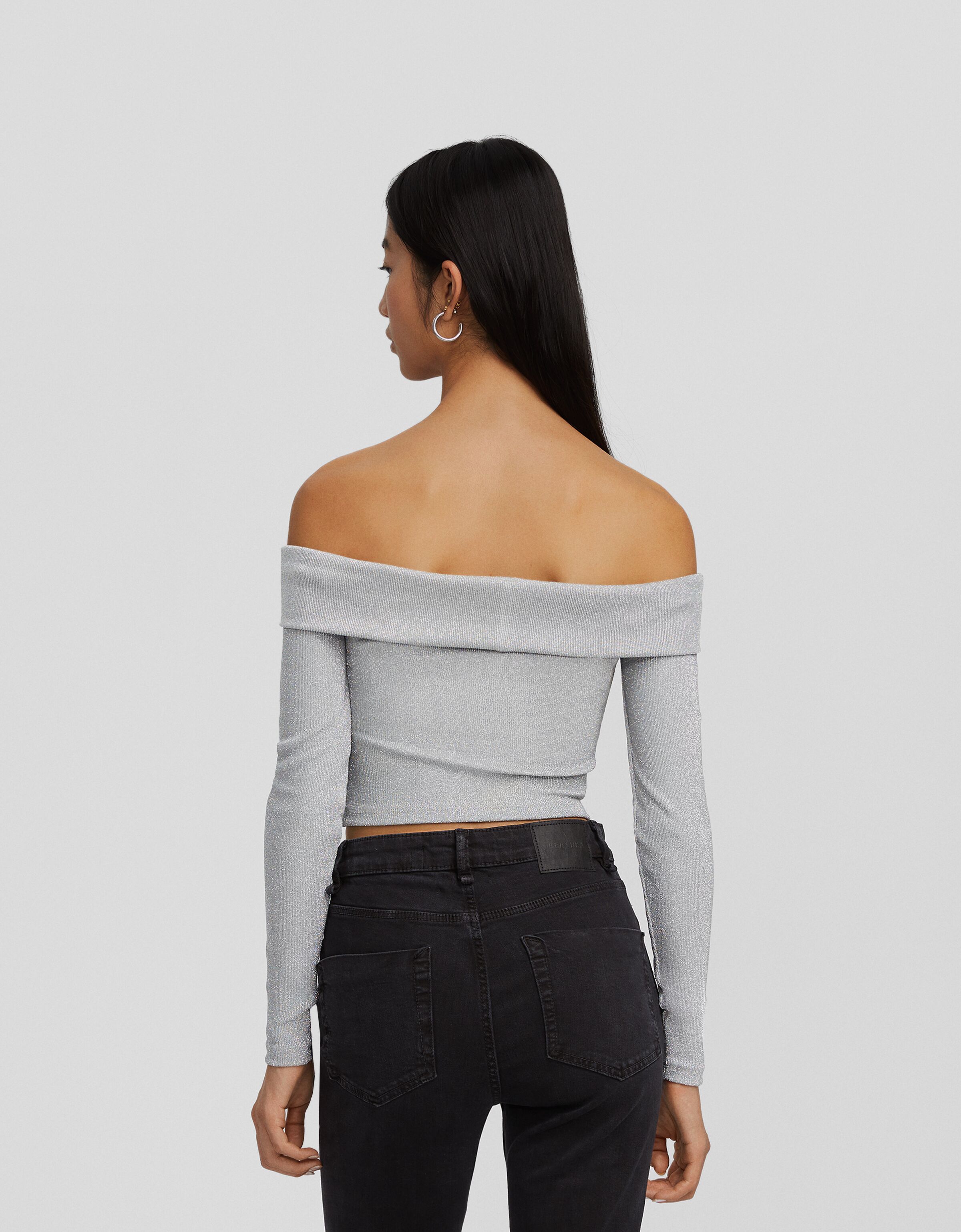 Bardot sparkly best sale top