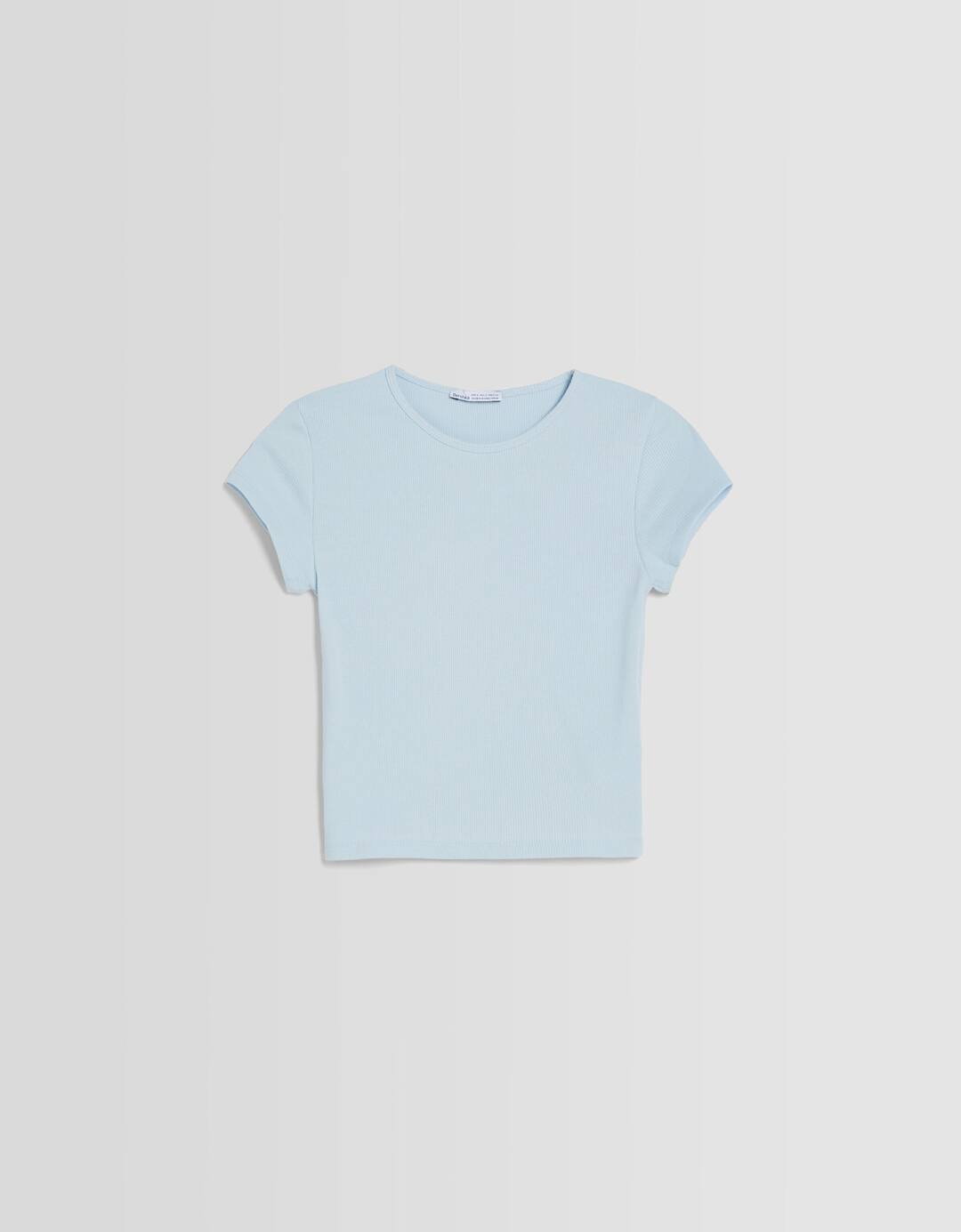 Camiseta manga corta rib