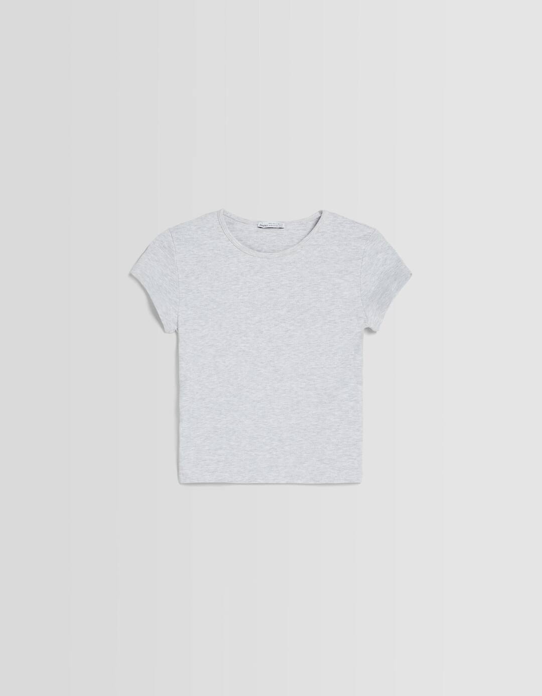 Camiseta manga corta rib