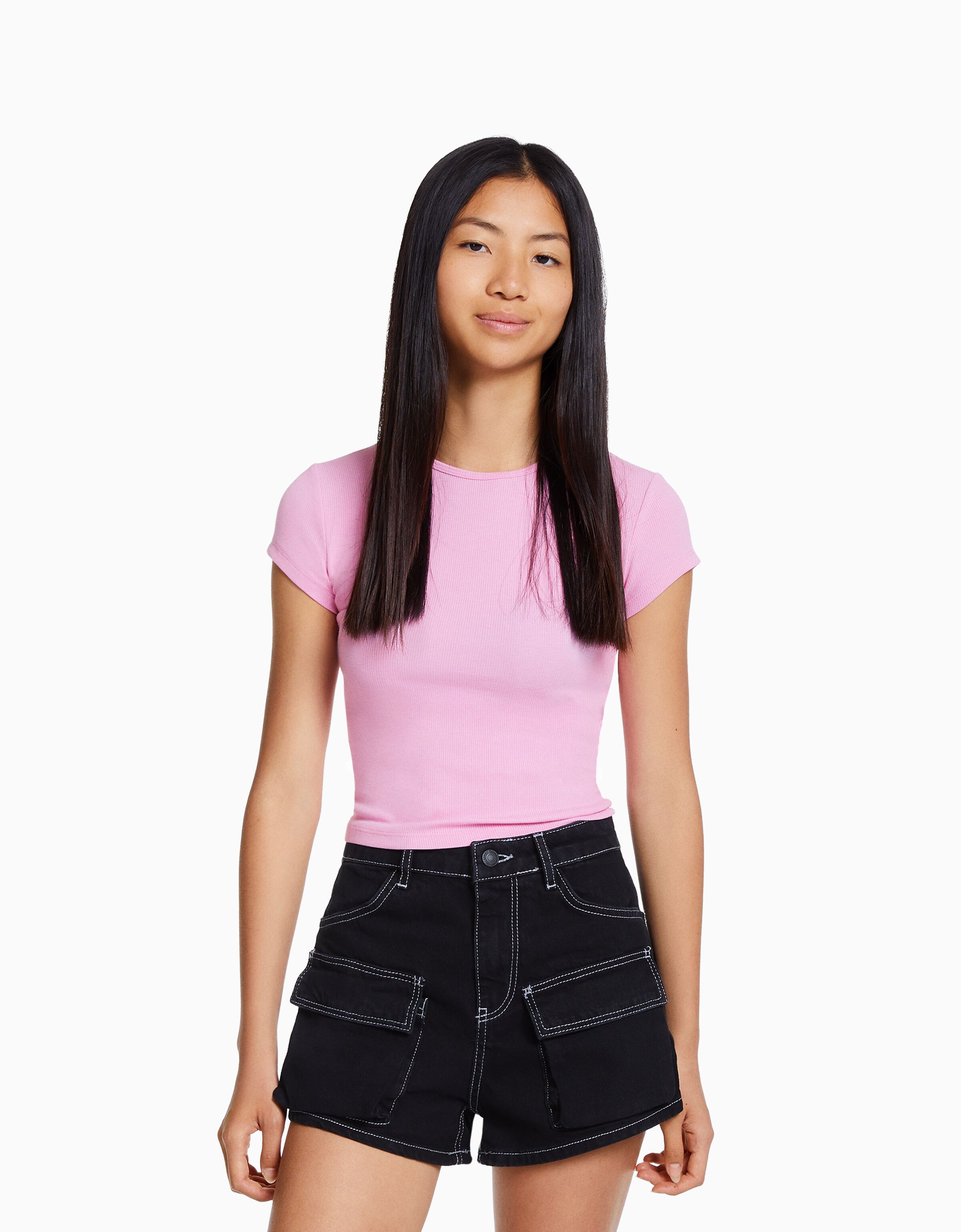 Bershka top 2024 rosa