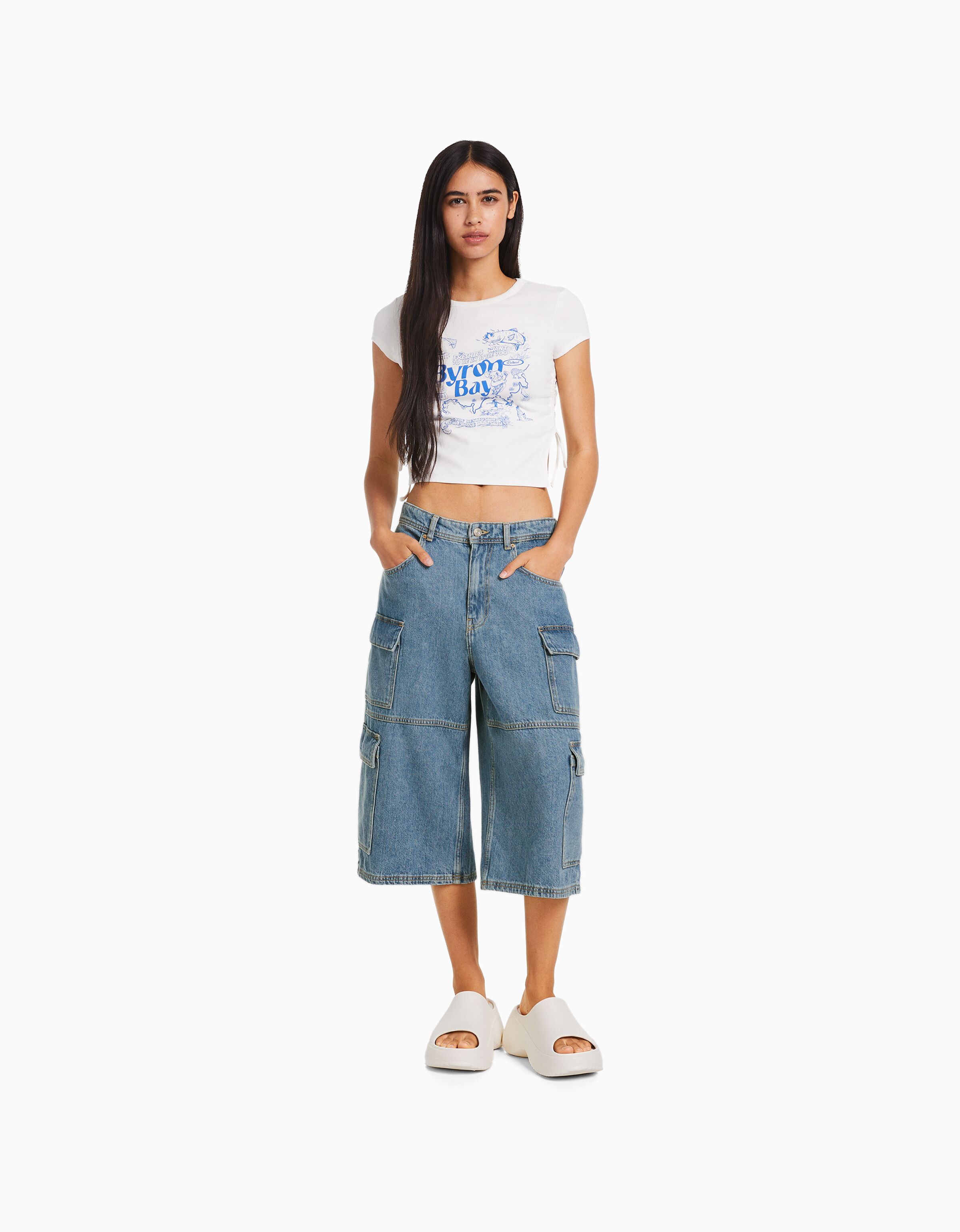 Bermudas bershka clearance