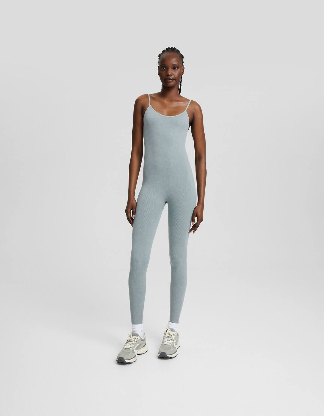 Ribbed seamless jumpsuit