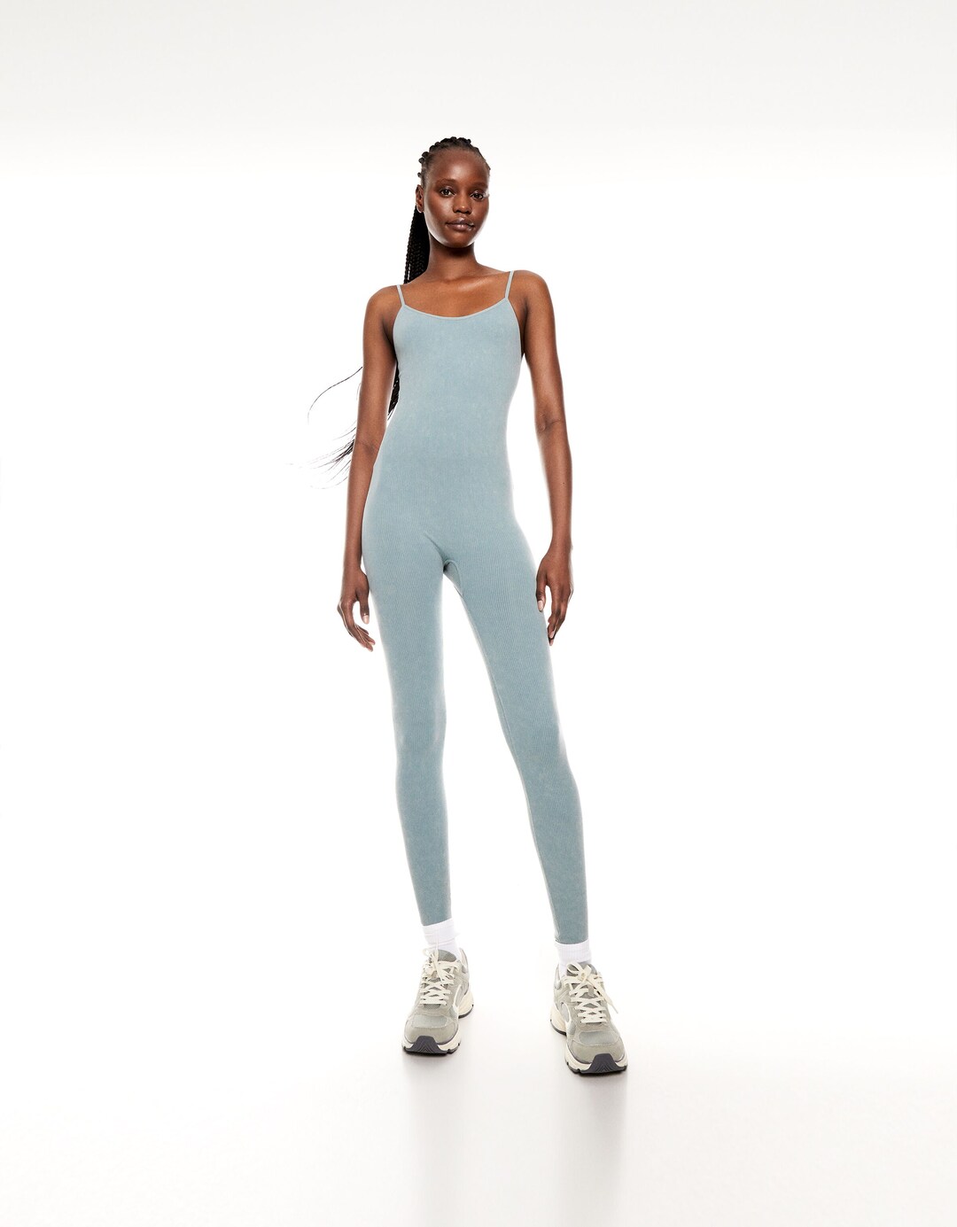 Ribbed seamless jumpsuit