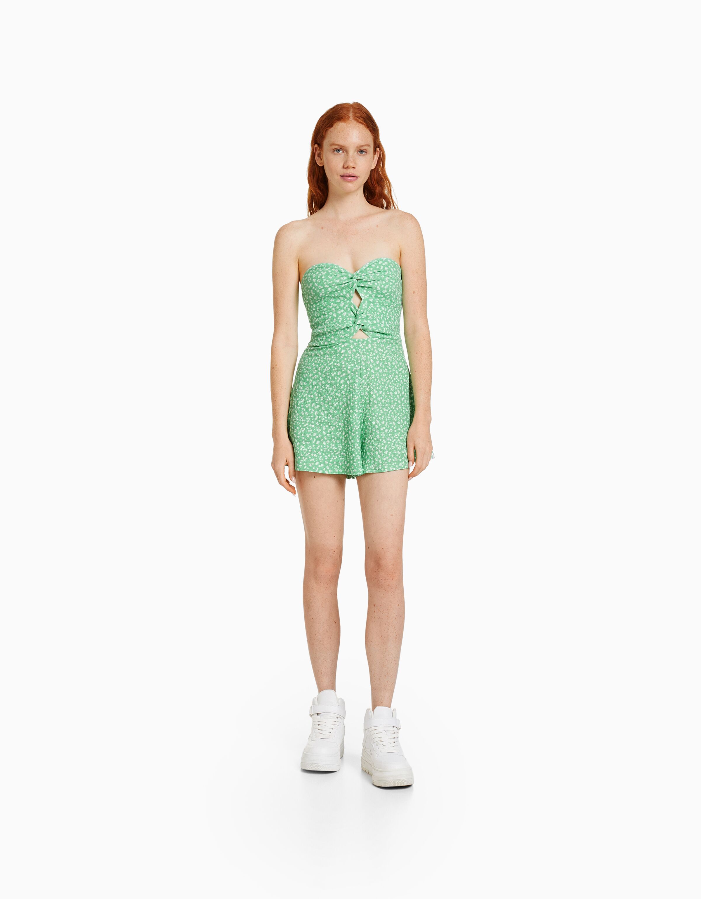 Bandeau cheap shorts playsuit