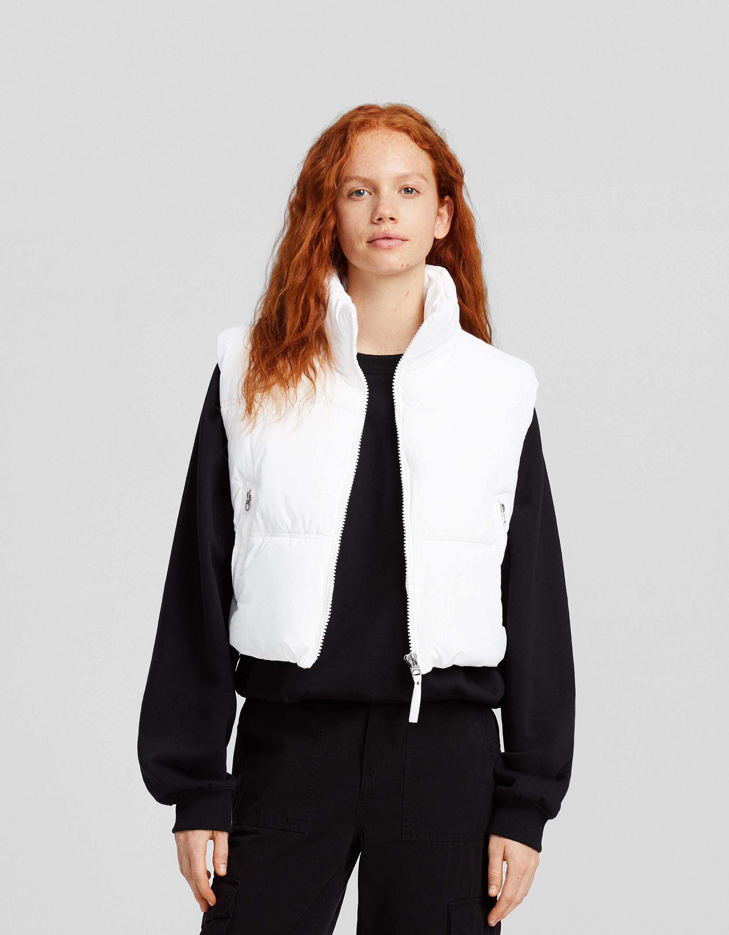 Gilet fourrure sans manche bershka sales