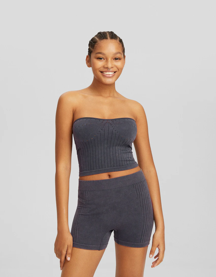 Seamless faded bandeau top - SALE up to 40% off - BSK Teen