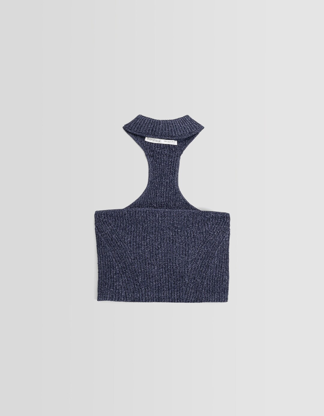 Shimmery knit choker top