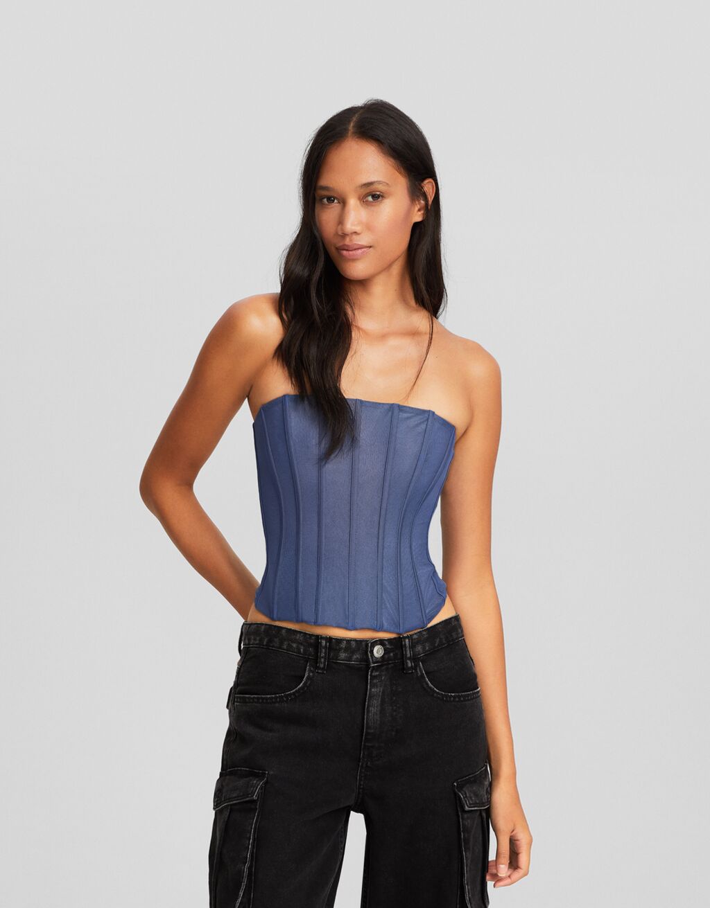 Tulle corset - Tops - BSK Teen | Bershka