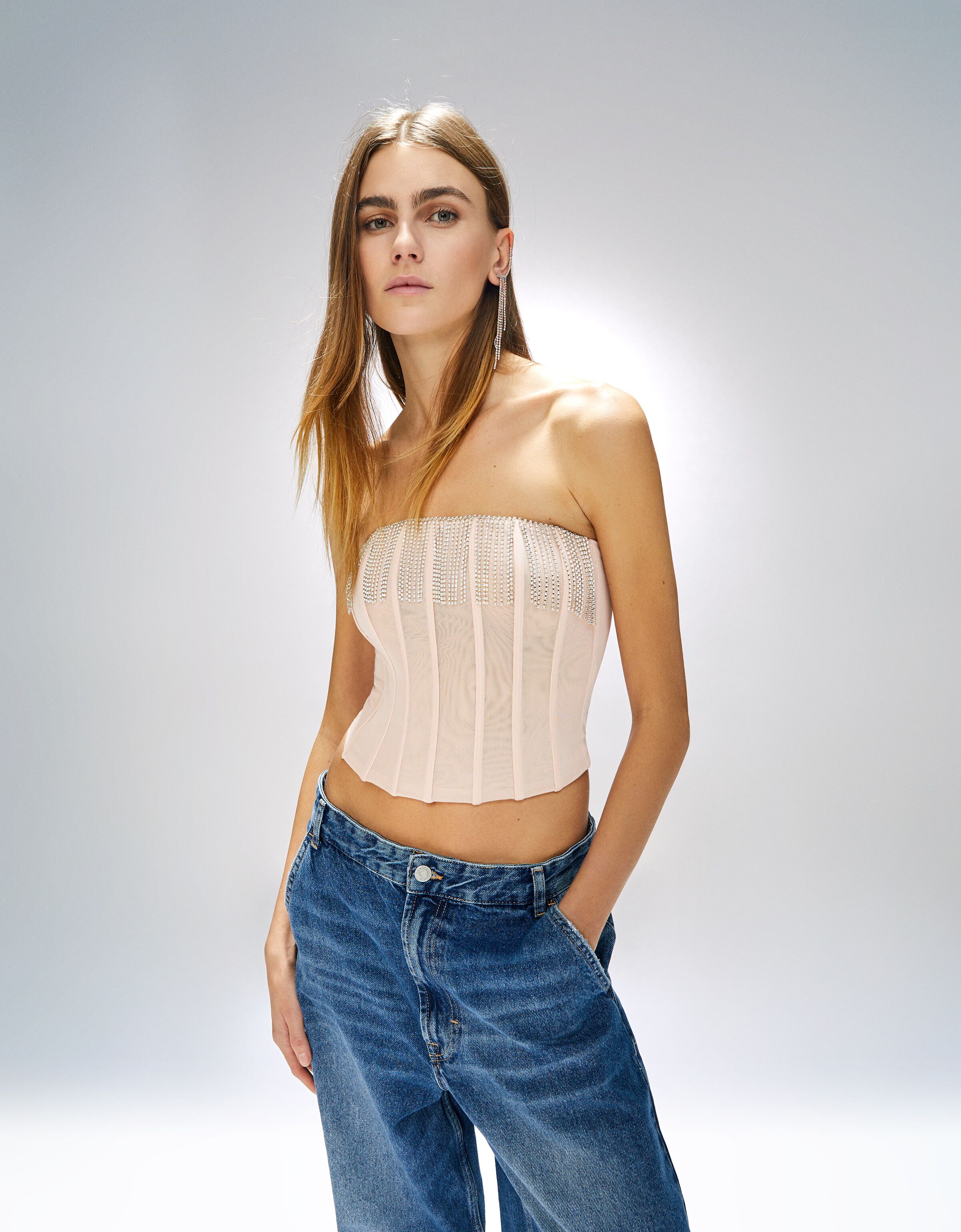 Tulle corset sales