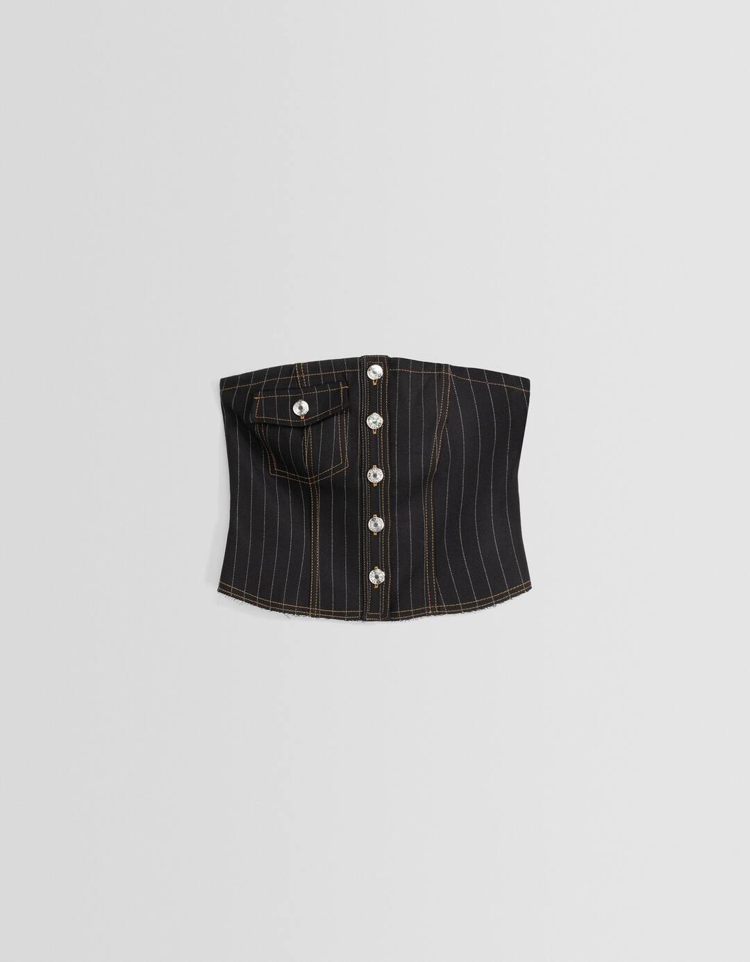 Top bustier raya diplomática