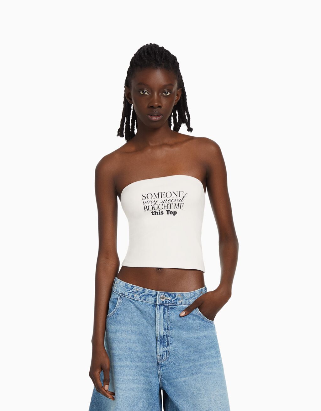 Blouse hot sale bandeau femme