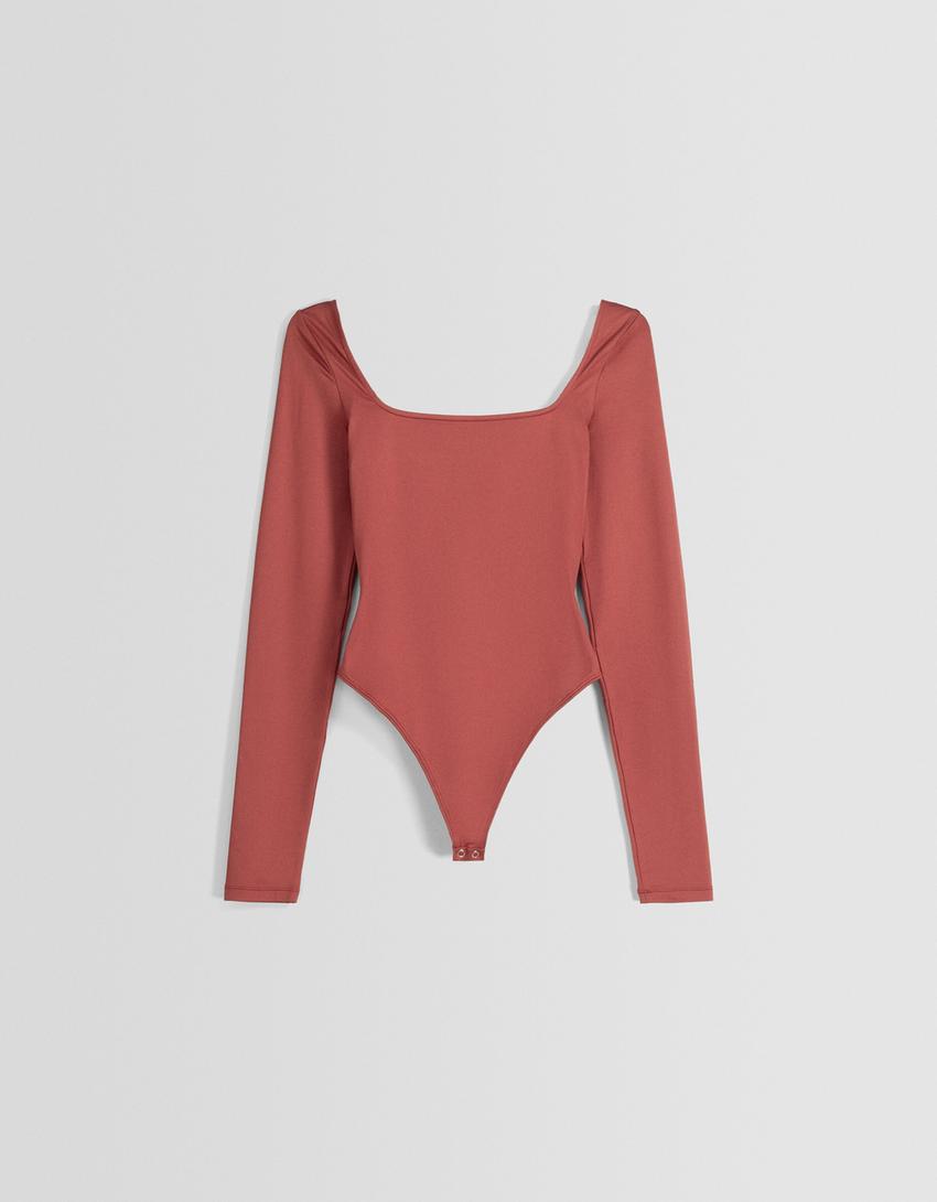 بودي بأكمام طويلة-برتقالي داكن-5