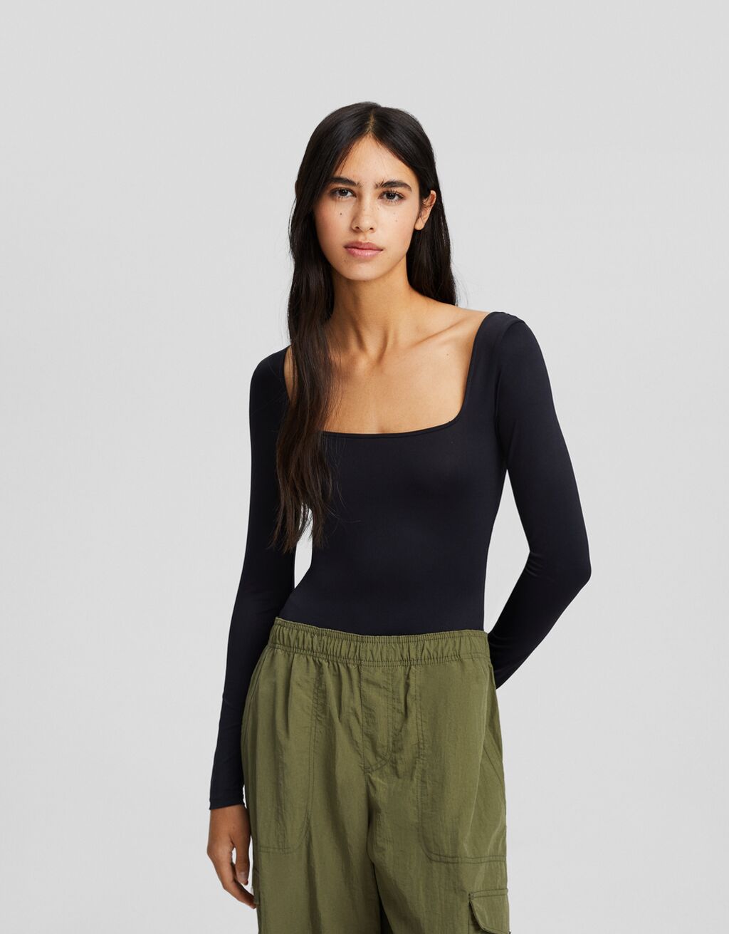 Long sleeve bodysuit Women Bershka