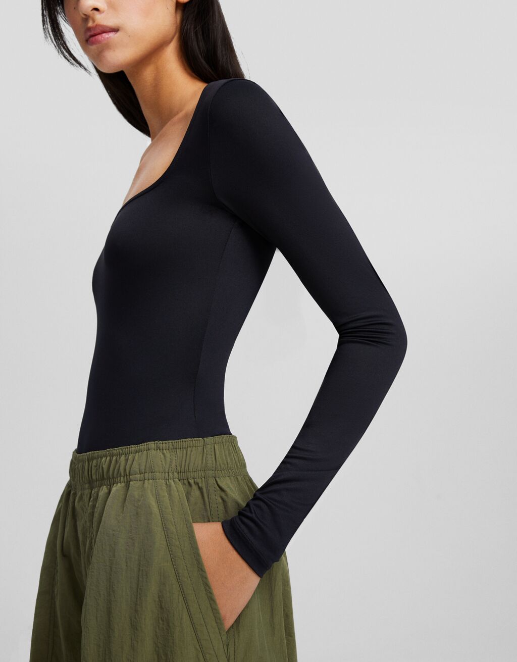 Long sleeve bodysuit Women Bershka