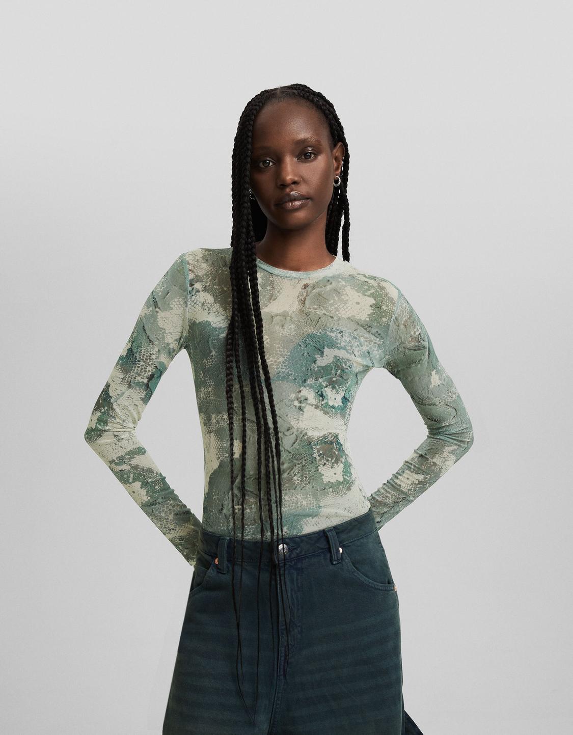 Evoni Body Manica Lunga Donna In Cotone Ed Elastan, Girocollo Opaco Con Chiusura A Ganci, Taglie Forti Fino A XXL, Nero