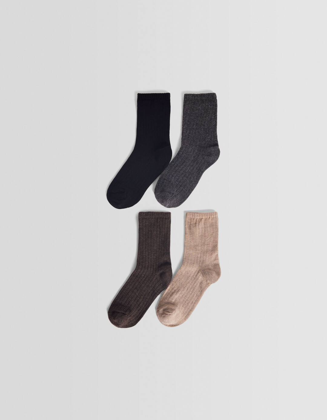 4-pack of heathered socks