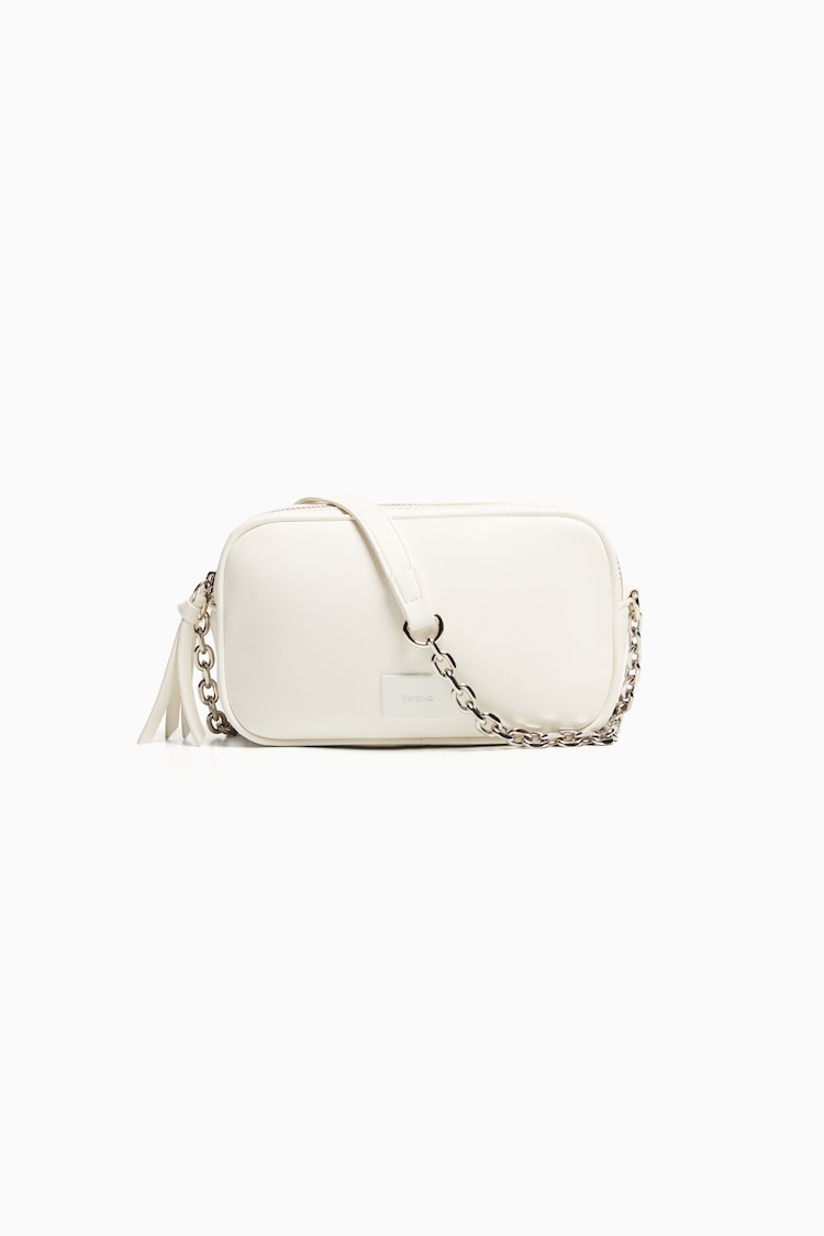 Bershka Small Cross Body Bag With Thick Chain Strap