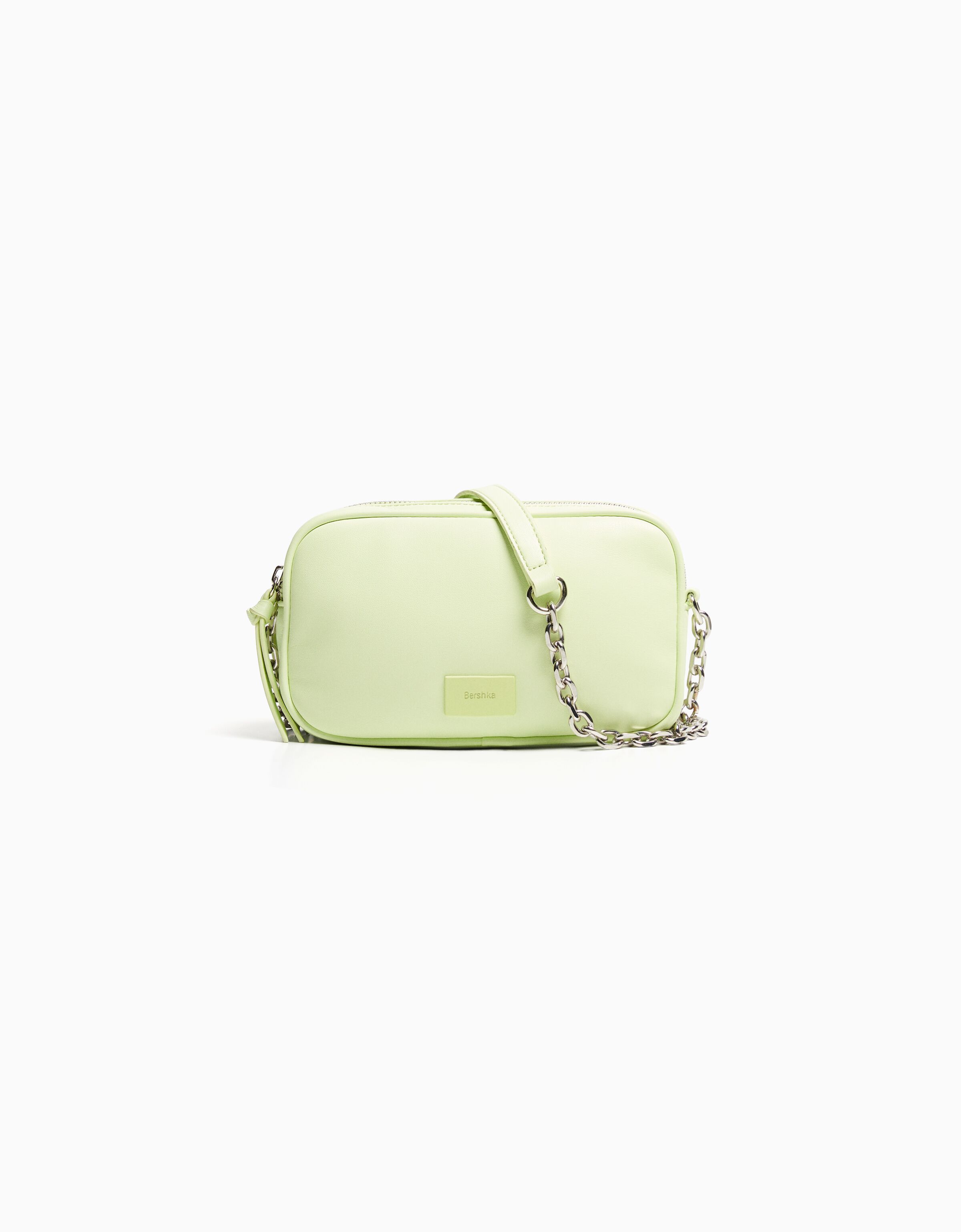 Bolso bandolera cadena doble cremallera Mujer Bershka