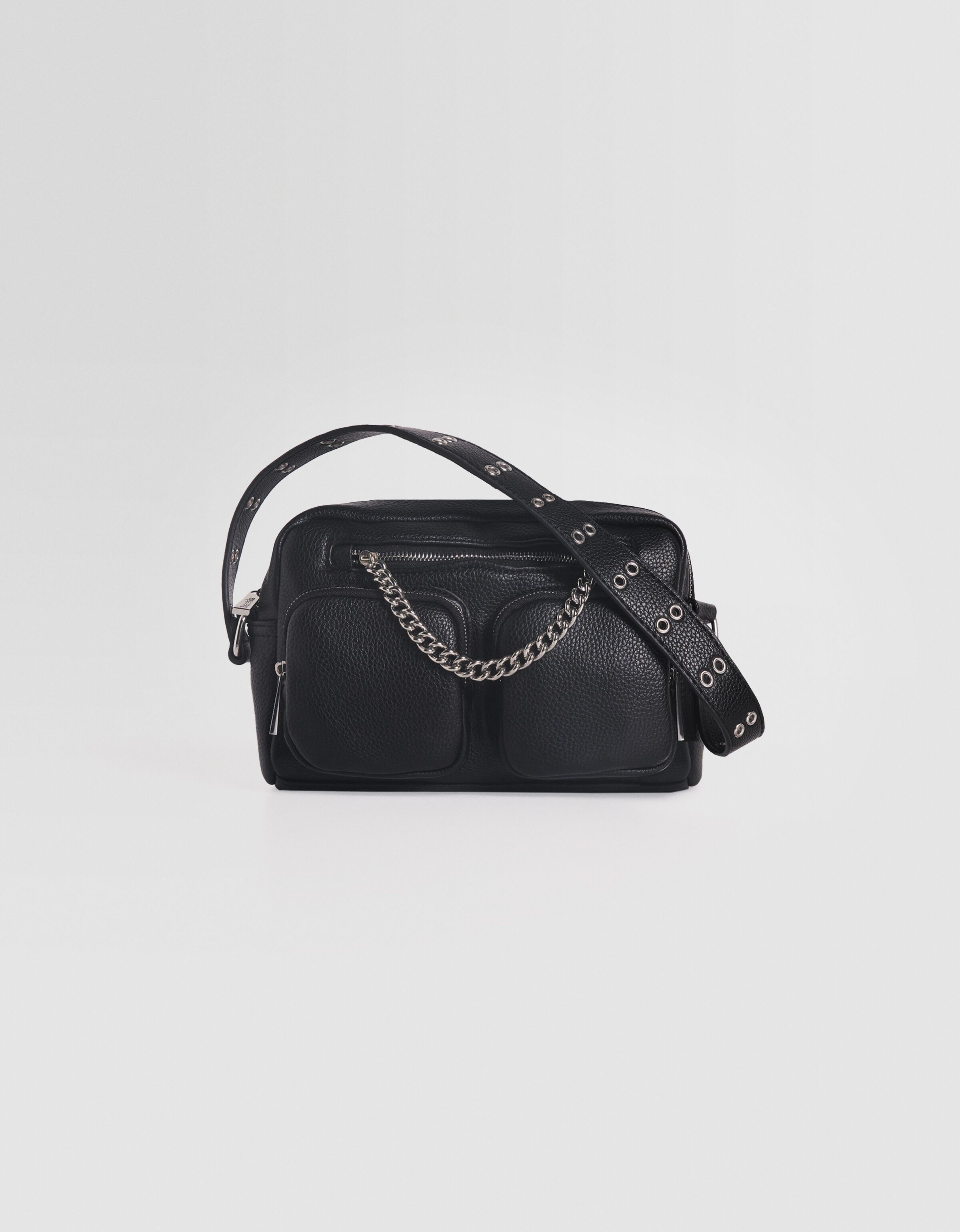 Bolso bandolera multiposici n cadena bolsillos BSK Teen Bershka