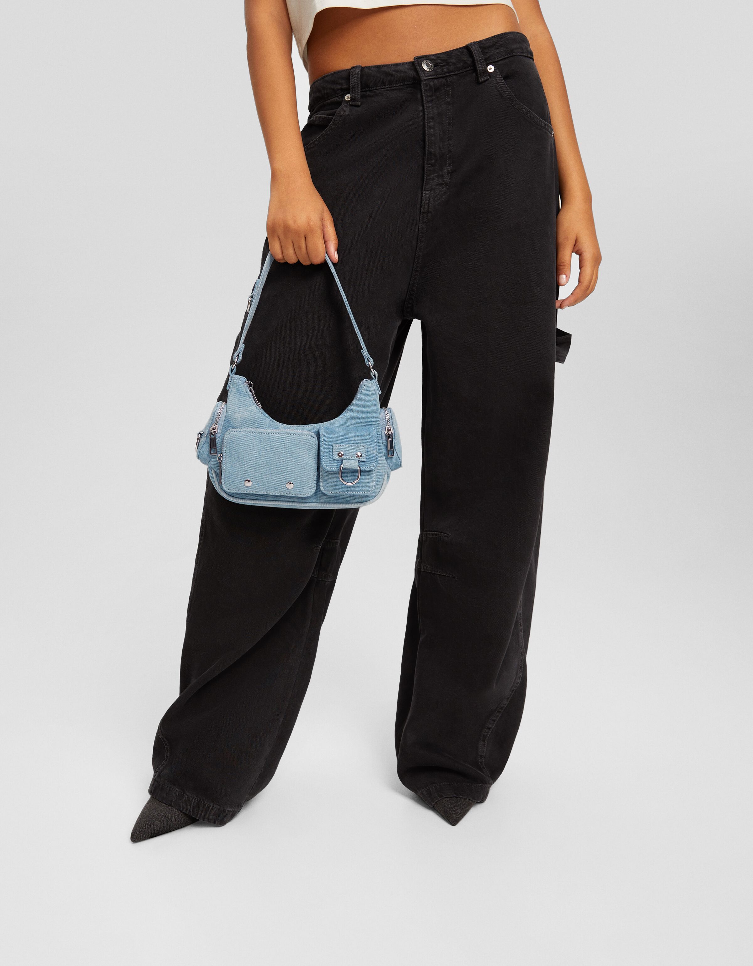 Dropship Women Crossbody Bags Lady Multi-Pocket Shoulder Bag Nylon