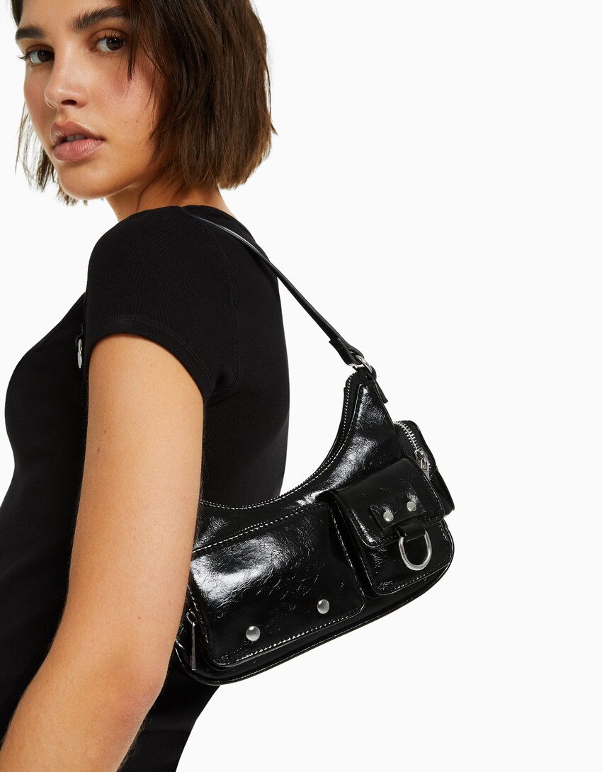 Multi-pocket shoulder bag - Women | Bershka