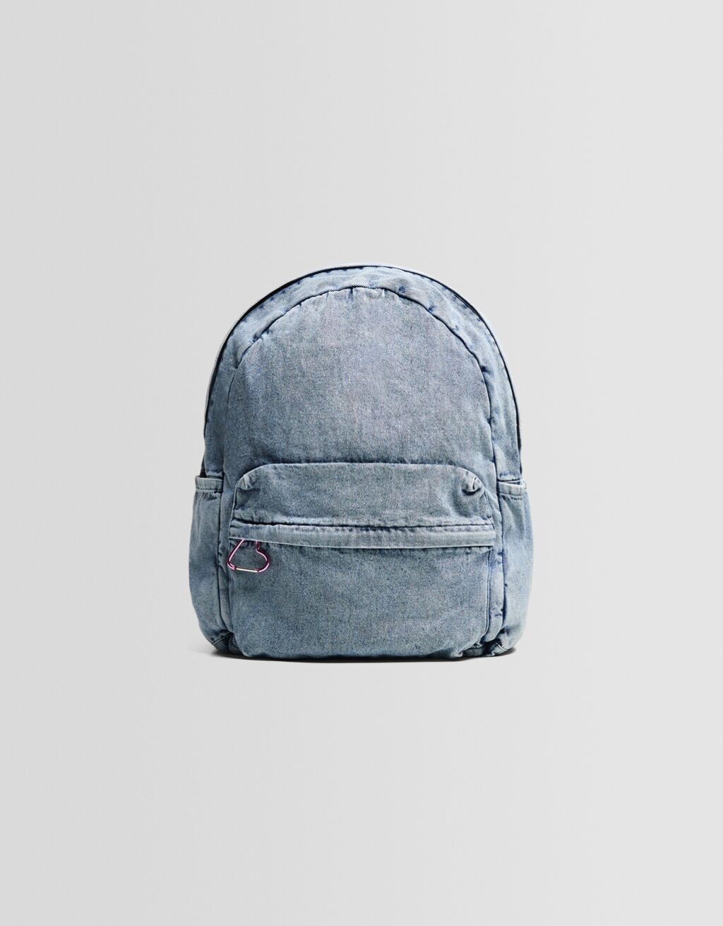 Denim backpack with heart charm Accessories BSK Teen Bershka