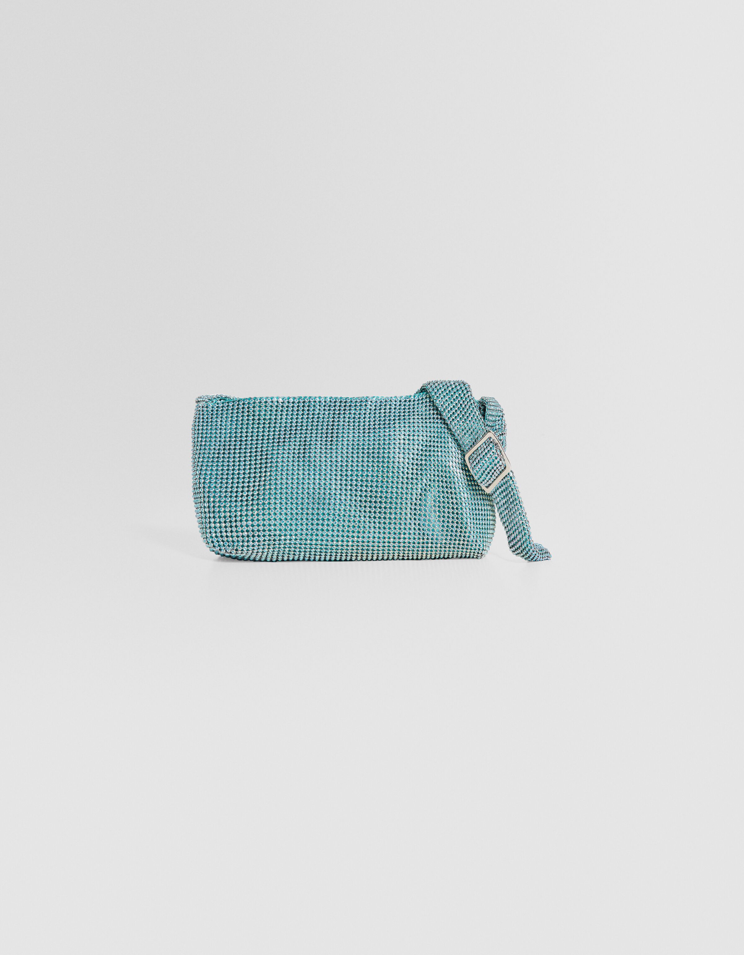 Shoulder bag with crystal details Party Women Bershka