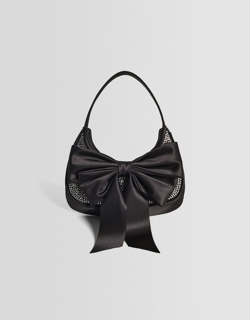 Shoulder bag with rhinestones bow - Women | Bershka