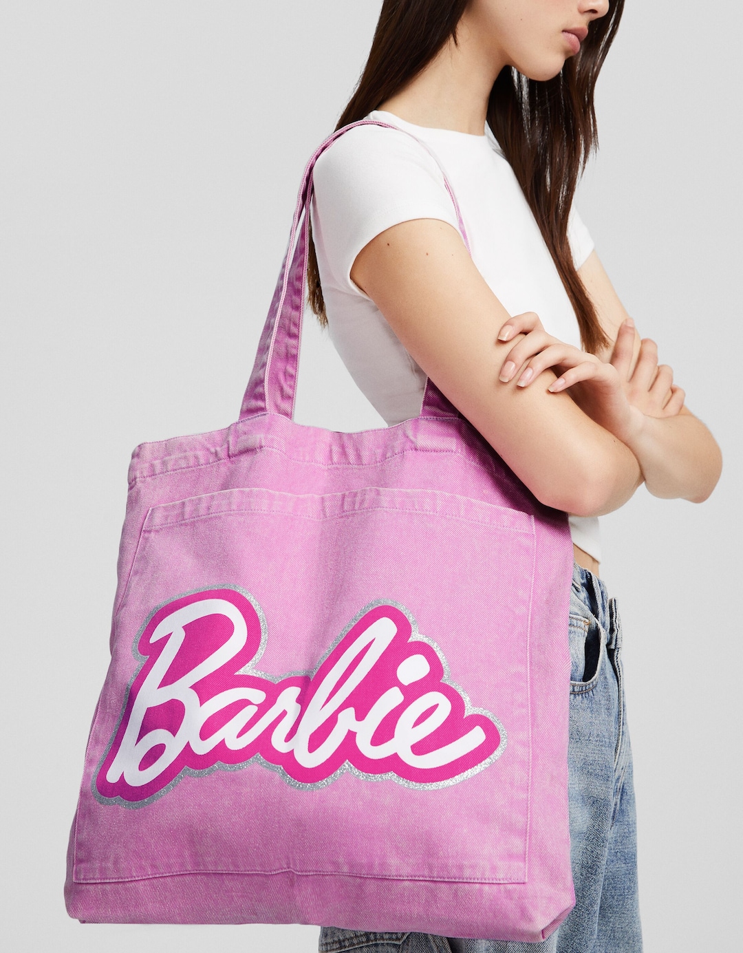 Чанта тип пазарска с мотив Barbie