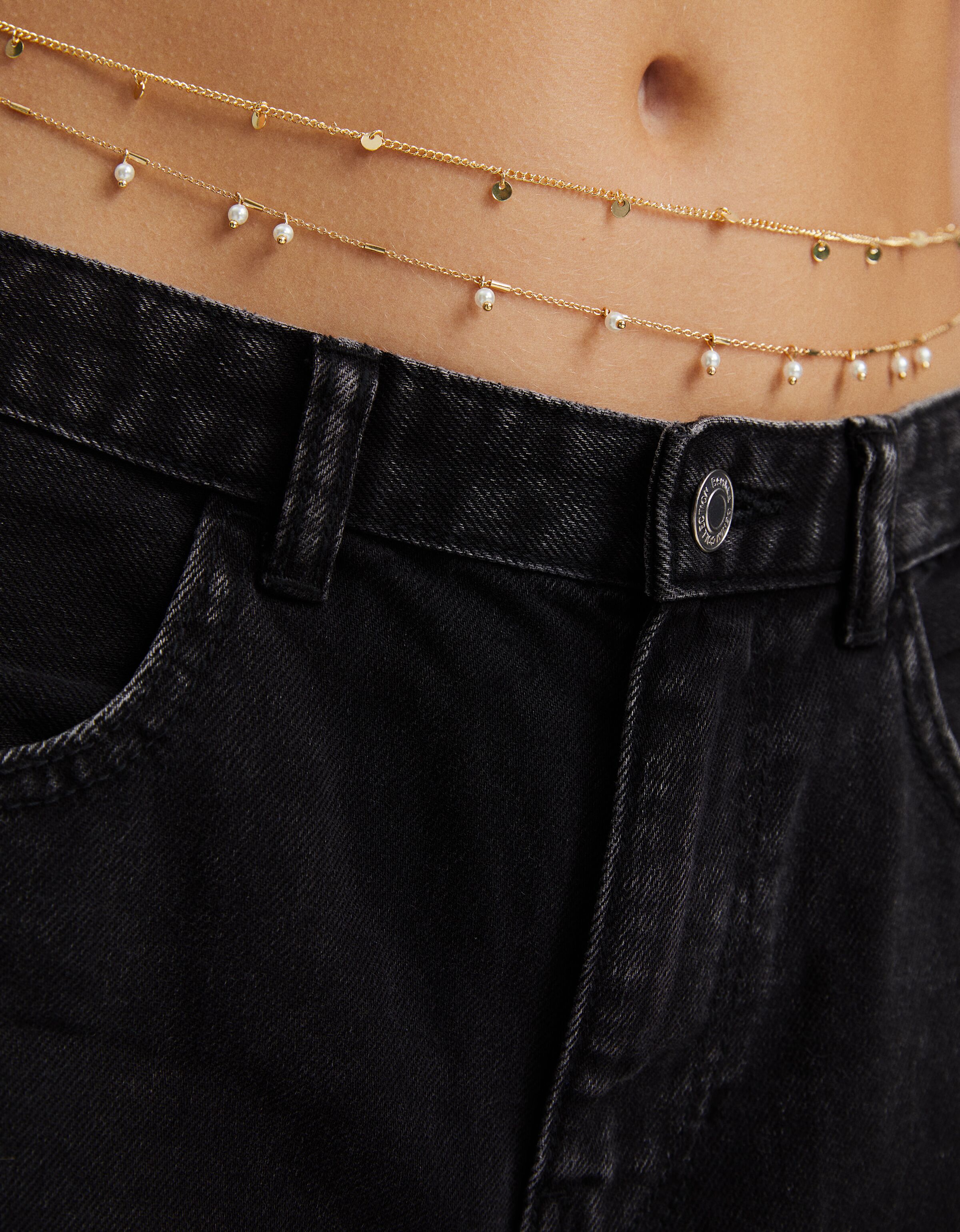 Pearl shop waist chain