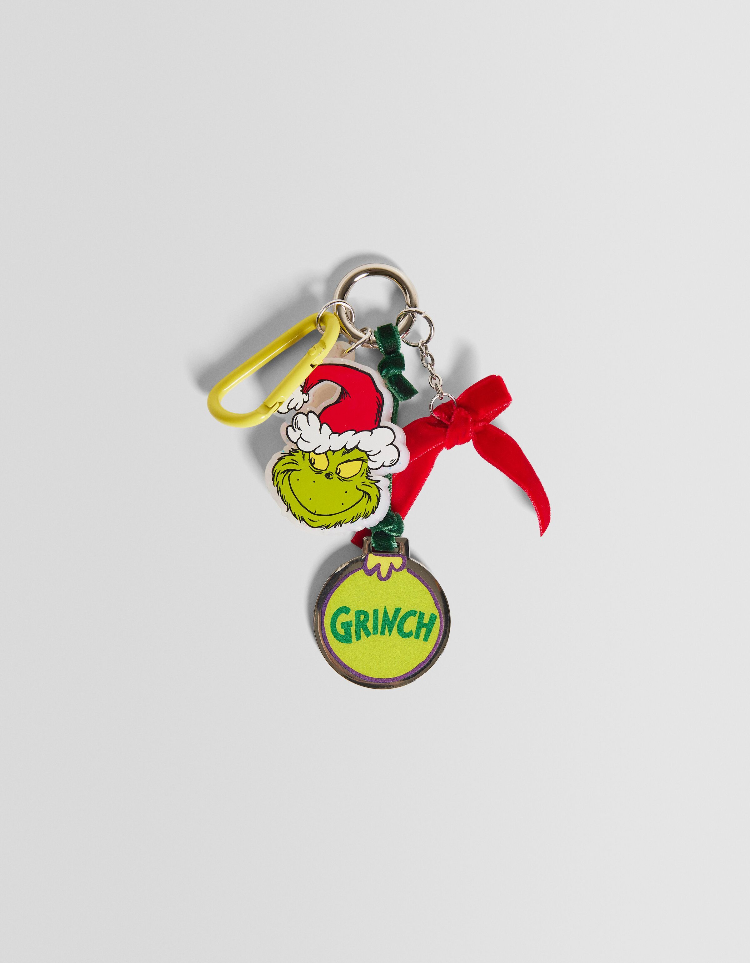 The Grinch key ring with beads and lobster clasp Holidays