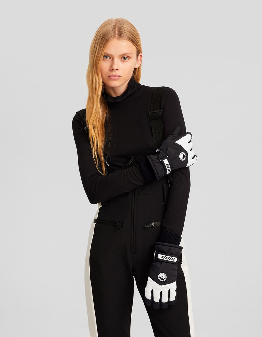 Luvas técnicas ajustáveis Ski Collection-Preto-3