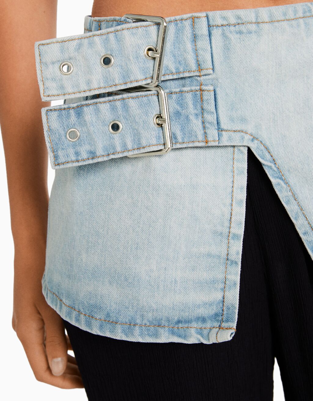 Denim hot sale skirt belt