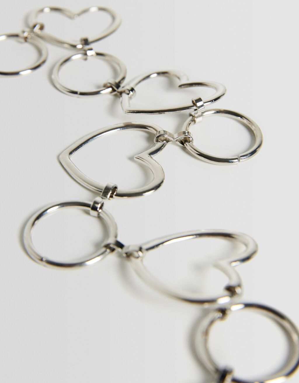 Metal heart hotsell chain belt