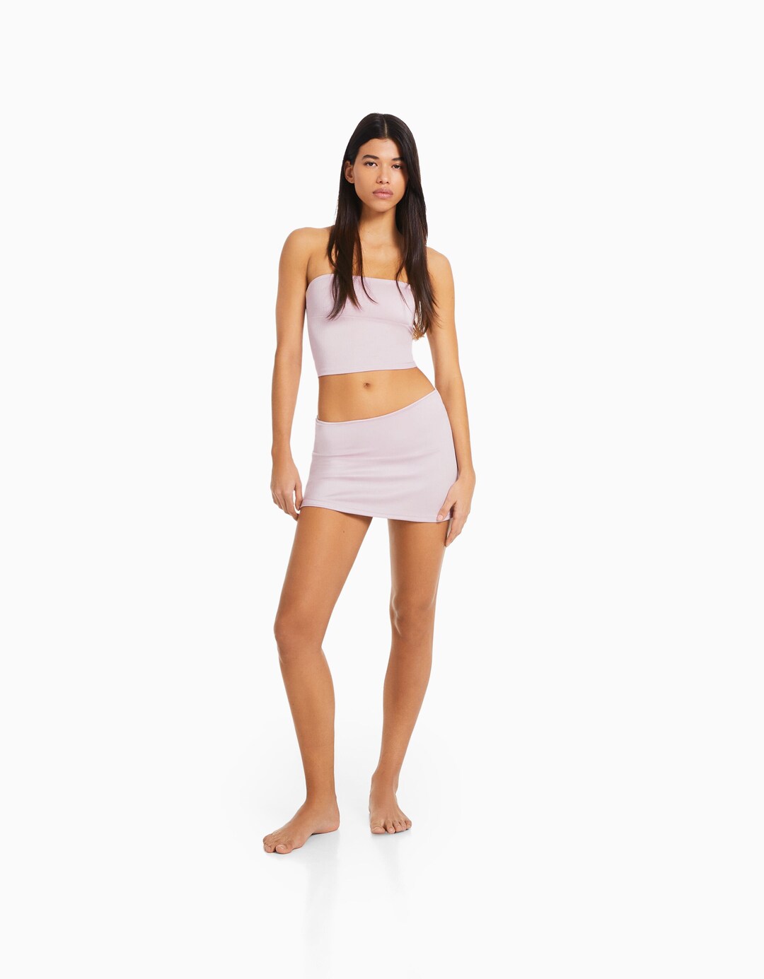 Set bikini top bandeau y falda