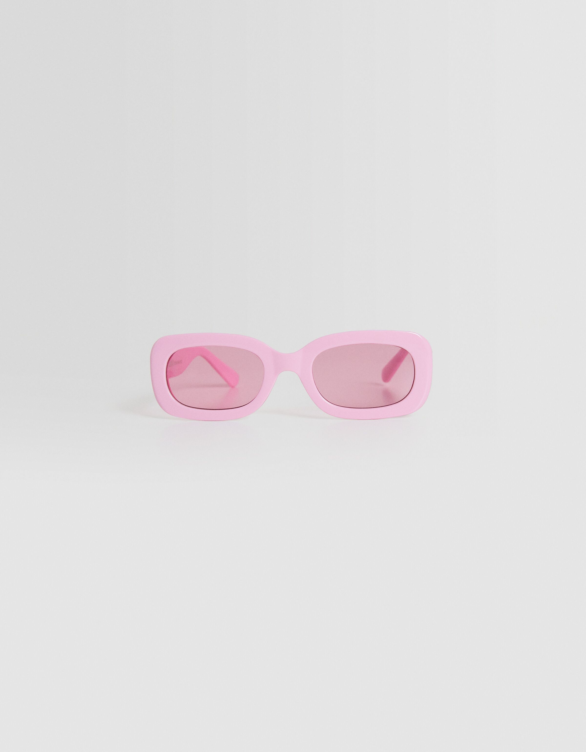 Lunettes de soleil rectangulaires Femme Bershka