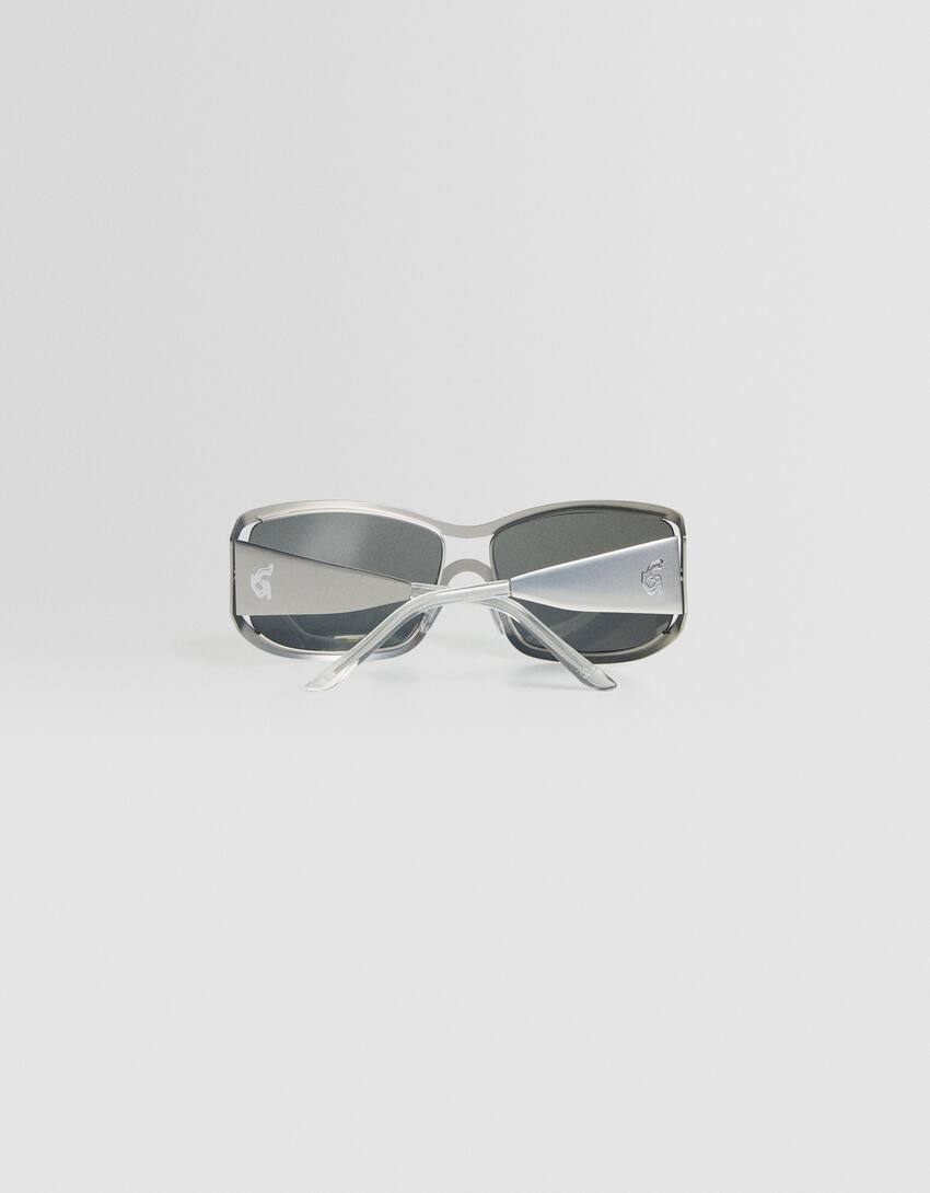 Polarised Generation Bershka sunglasses-Silver-1