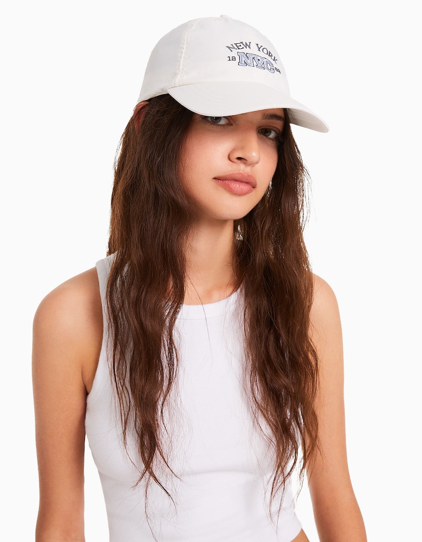 New York cap with nylon - Women | Bershka