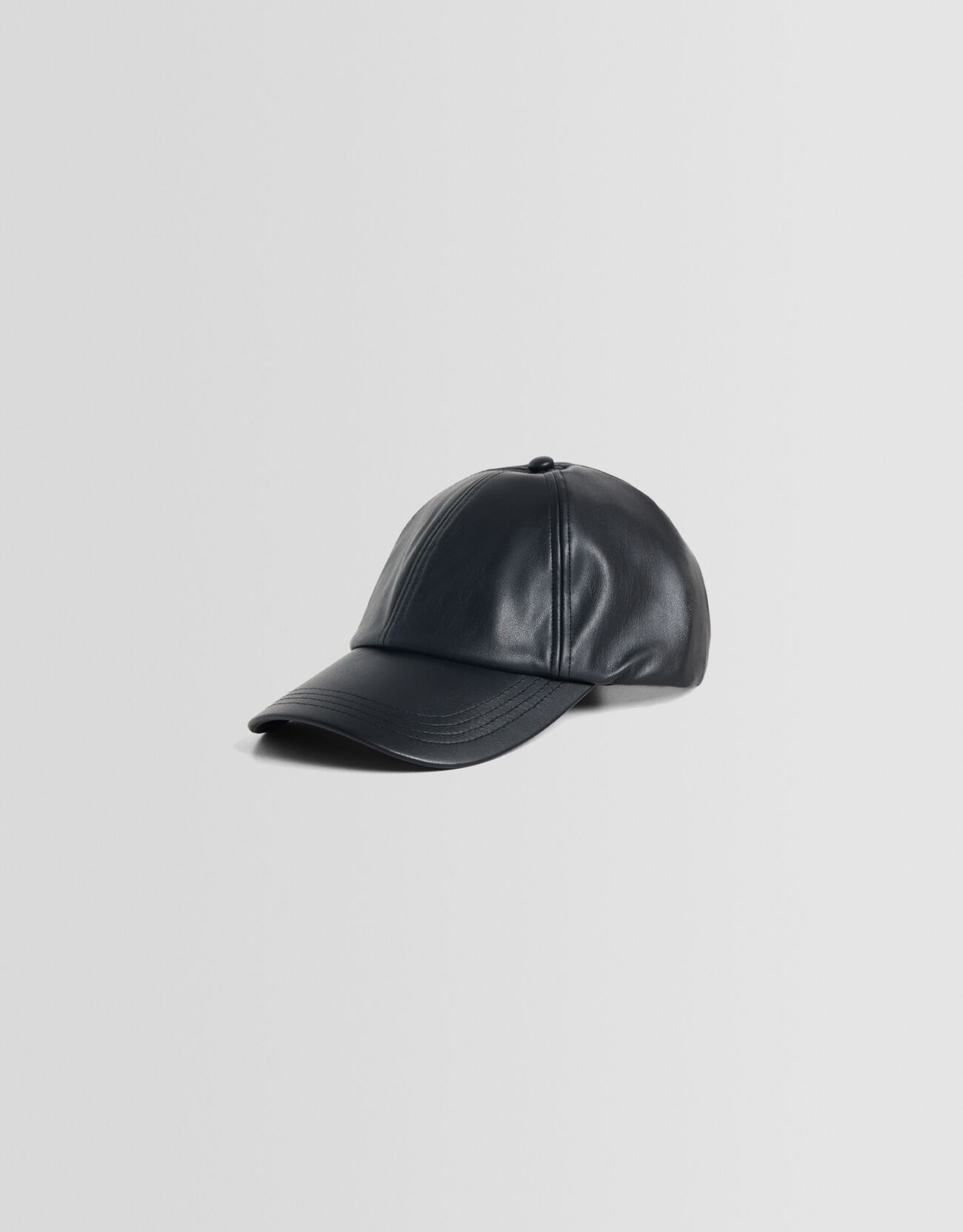 Pu cheap leather cap