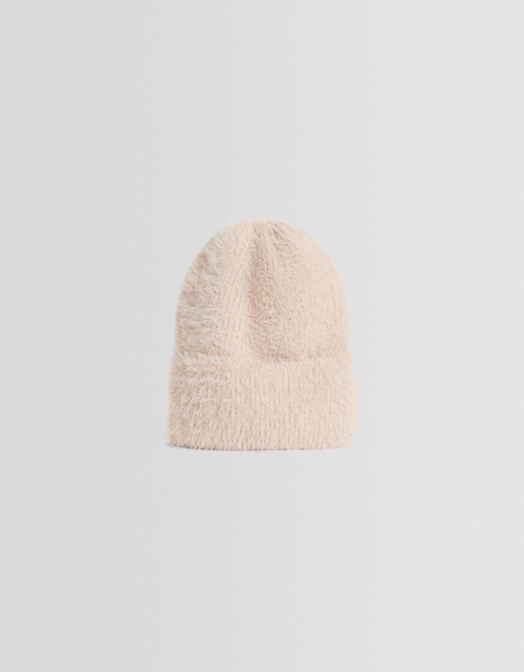 Beanie efecto pelo