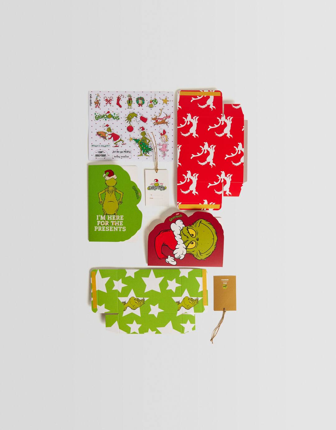 The Grinch gift wrapping kit