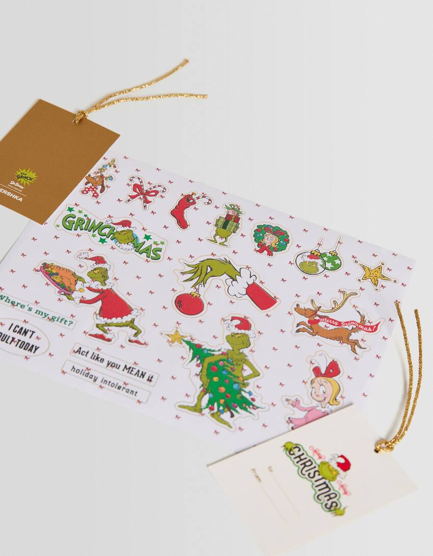 The Grinch gift wrapping kit-Green-2