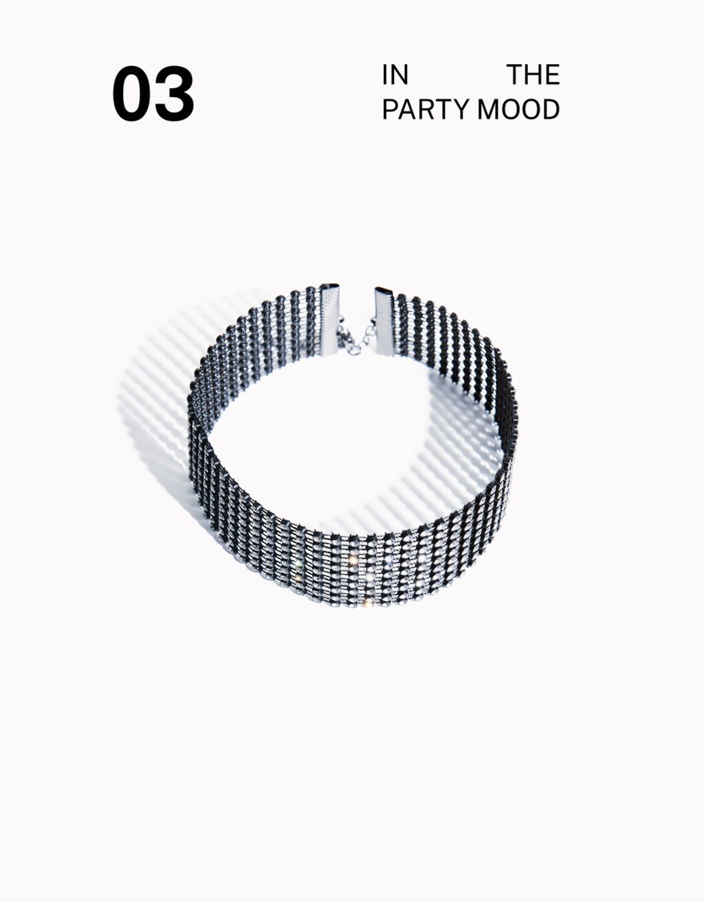 Collar choker pedrería