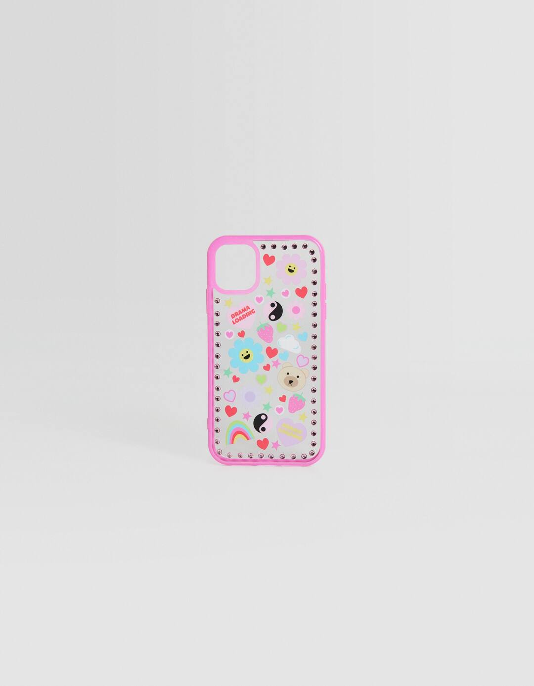 Coque mobile iPhone autocollants strass