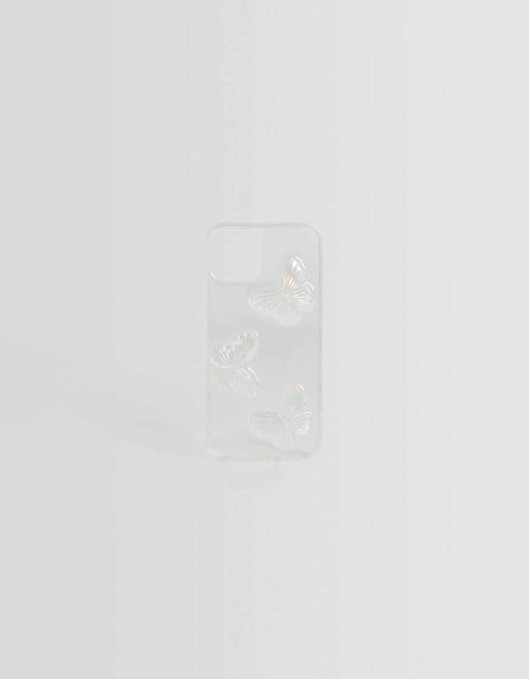Carcasa móvil iPhone mariposas iridiscentes