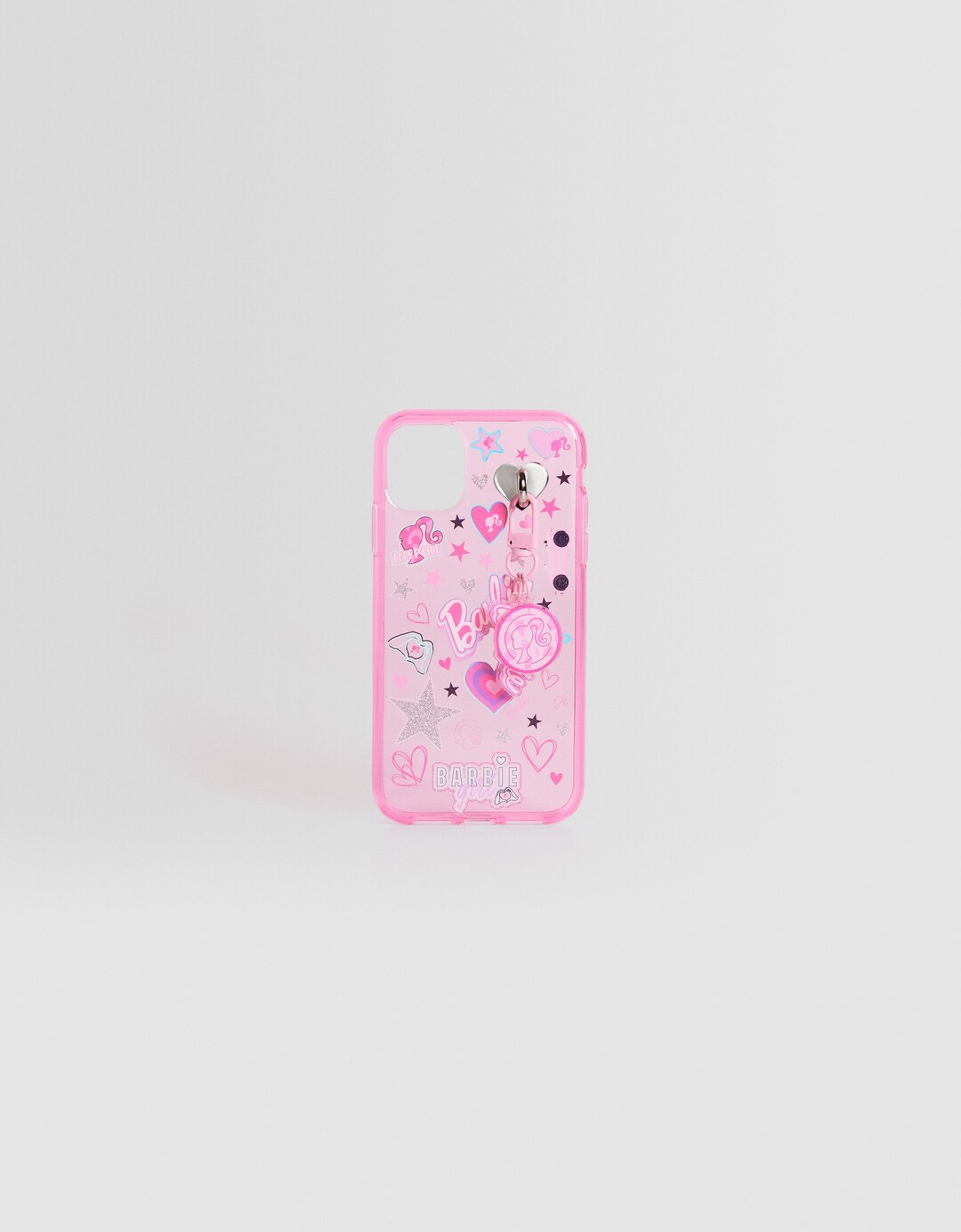 Cover cellulare iPhone Barbie con charm