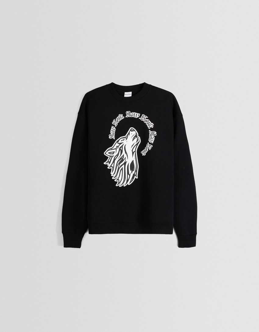 Set aus Sweatshirt und Hose-Schwarz-5