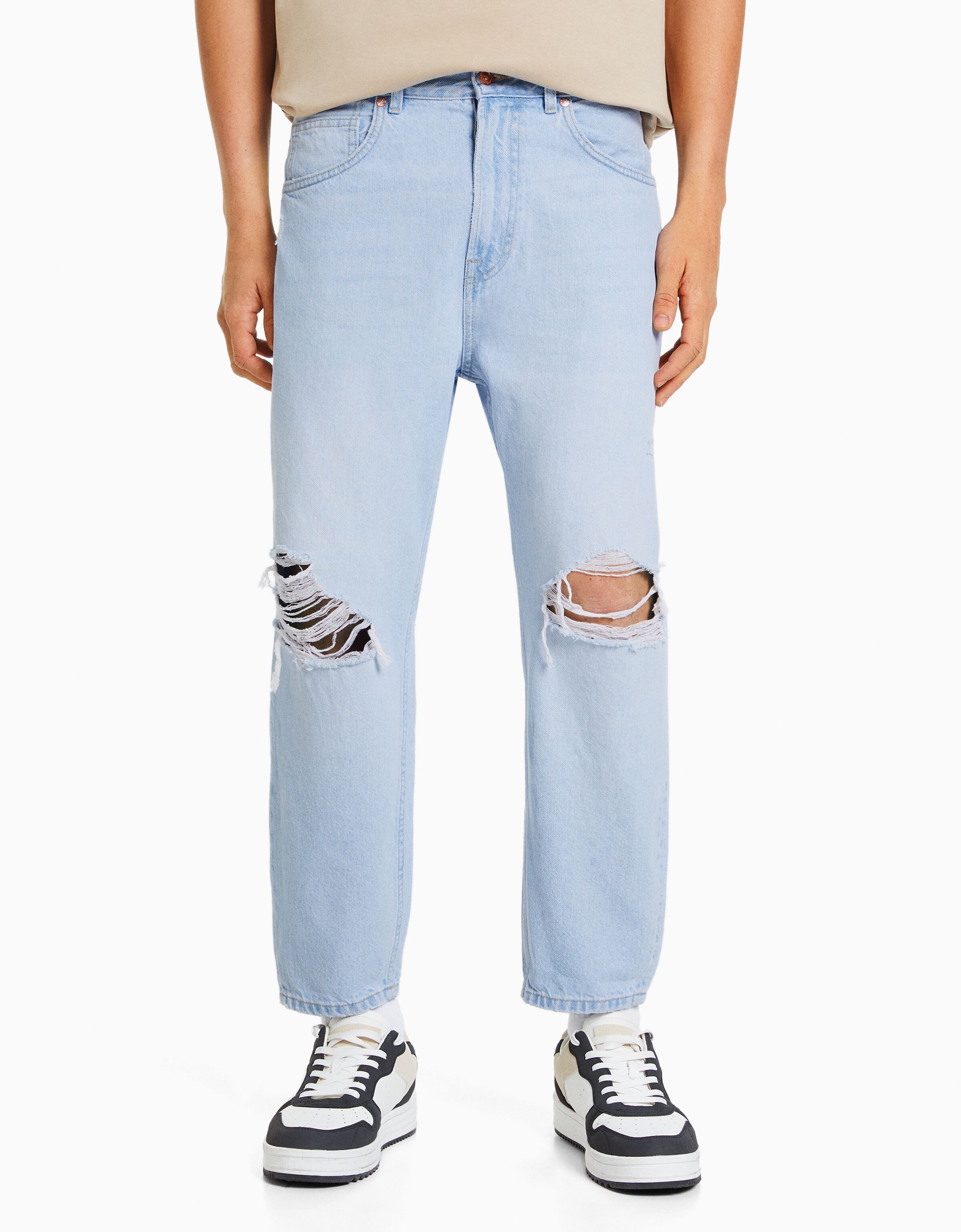 Pantalones skinny hombre online bershka