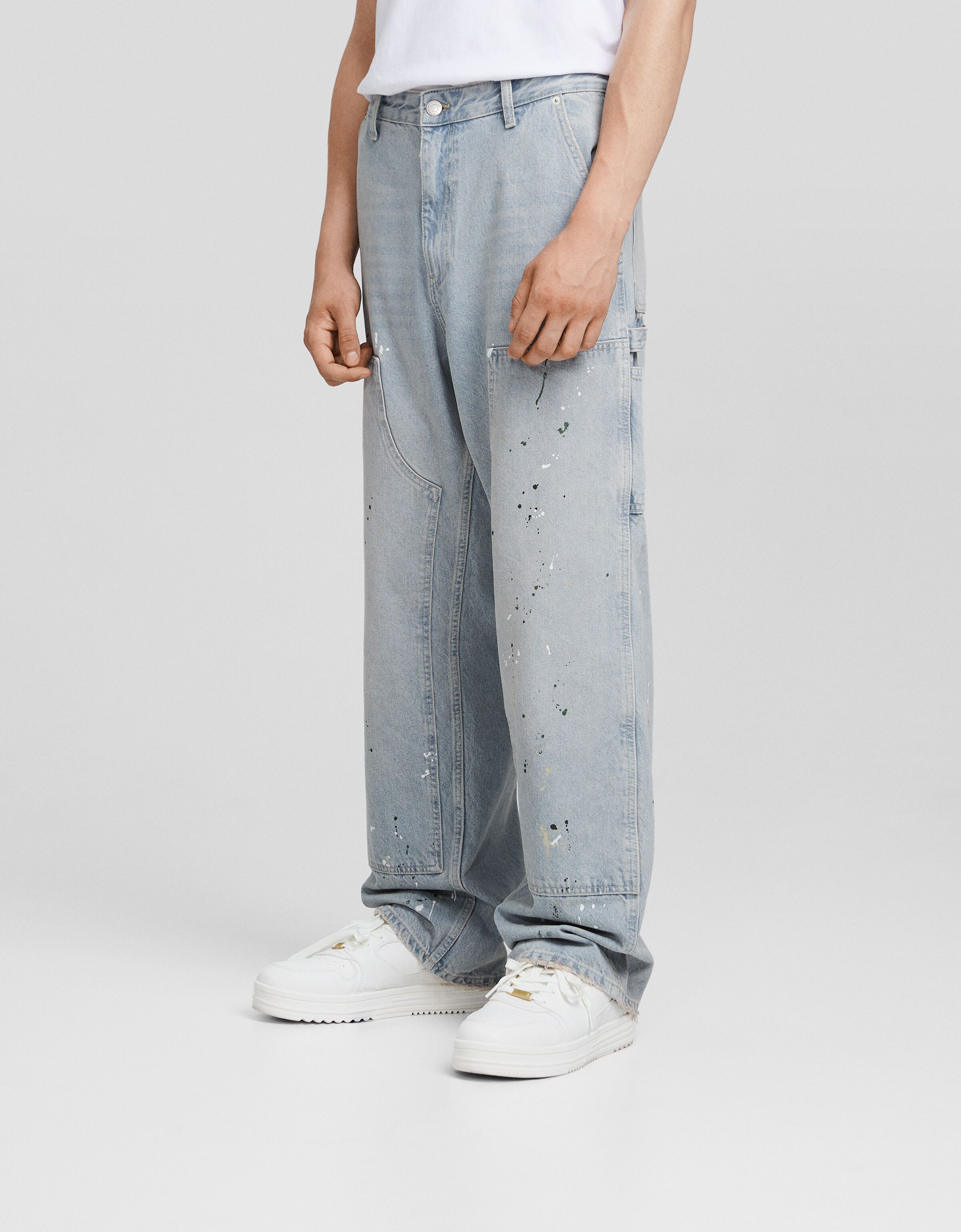 Pantalon discount reflectante bershka