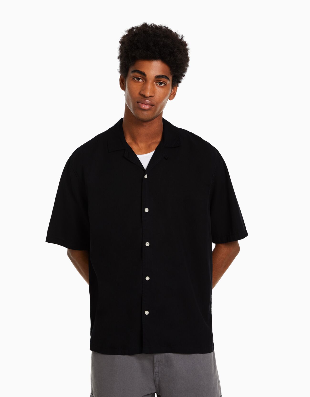 Short sleeve collared shirt sale